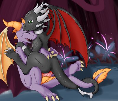 Spyro and Cynder Having Sex 3
art by fearingfun
Keywords: videogame;spyro_the_dragon;spyro;cynder;male;female;anthro;M/F;penis;cowgirl;vaginal_penetration;spooge;fearingfun