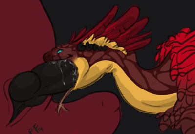 Coatl Dragon
art by feralfelony
Keywords: flight_rising;coatl_dragon;dragon;feral;male;M/M;penis;oral;closeup;spooge;feralfelony