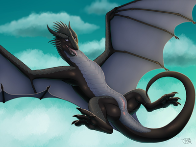 Needy Wyverness
art by ferilla
Keywords: dragoness;wyvern;female;feral;solo;vagina;ferilla