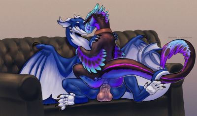 Couch Ride
art by ferilla
Keywords: dragon;dinosaur;theropod;raptor;male;female;feral;M/F;penis;cowgirl;vaginal_penetration;ferilla