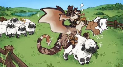 Farm Fun (closeup)
art by fernsigillum
Keywords: dragon;furry;sheep;male;female;feral;M/F;from_behind;vaginal_penetration;closeup;FernSigillum