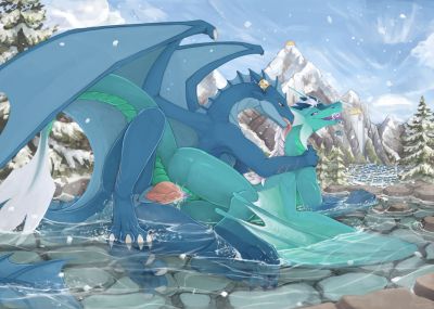 Hot Springs
art by fingerprint
Keywords: dragon;dragoness;male;female;feral;M/F;penis;spoons;vaginal_penetration;spooge;fingerprint