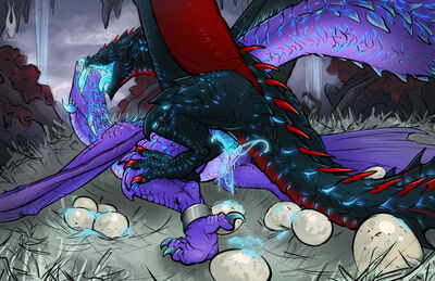 Rathalos and Rathian Having Sex
art by firael
Keywords: videogame;monster_hunter;dragon;dragoness;wyvern;rathalos;rathian;male;female;feral;M/F;penis;from_behind;vaginal_penetration;spooge;egg;firael