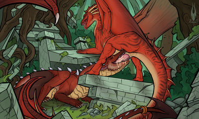 Dragons in Ruins
art by firael
Keywords: dragon;male;feral;M/M;penis;oral;spooge;firael