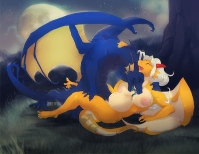 Firey Passions
art by skulldog
Keywords: dragon;male;feral;dragoness;female;anthro;breasts;M/F;penis;missionary;vaginal_penetration;skulldog