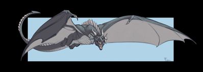 Morghus in Flight
art by flam
Keywords: dragon;wyvern;male;feral;solo;non-adult;flam