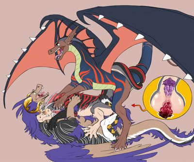 Draconic Sandwich
art by foxbabi
Keywords: dragon;dragoness;male;female;feral;M/F;threeway;double_penetration;penis;hemipenis;from_behind;cowgirl;vaginal_penetration;anal;closeup;spooge;foxbabi