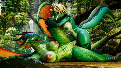 Cleo and Glory (Wings_of_Fire)
art by FoxiBiKi
Keywords: wings_of_fire;rainwing;glory;dragon;dragoness;herm;male;female;anthro;breasts;M/F;penis;missionary;vaginal_penetration;cgi;FoxiBiKi