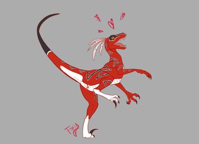 Talon (Primal_Rage)
art by foxymcloxy
Keywords: videogame;primal_rage;dinosaur;theropod;raptor;talon;male;feral;solo;cloaca;foxymcloxy