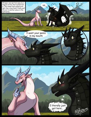Subtle Hints (Wings_of_Fire)
art by fr0stbit3
Keywords: comic;wings_of_fire;nightwing;dragon;dragoness;male;female;feral;M/F;oral;suggestive;humor;fr0stbit3