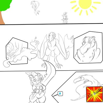 Monster Hunter Porno 1
art by fruitybootyraptor
Keywords: comic;videogame;monster_hunter;dragoness;bird_wyvern;qurupeco;female;anthro;solo;fruitybootyraptor