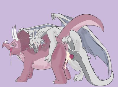 Macharius and Tria
art by Fuf
colored by Dominik90
Keywords: cartoon;land_before_time;lbt;dinosaur;ceratopsid;triceratops;dragon;tria;male;female;feral;anthro;M/F;penis;from_behind;vaginal_penetration;spooge;fuf;dominik90