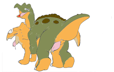 Cera and Spike
art by fuf
Keywords: cartoon;land_before_time;lbt;dinosaur;ceratopsid;triceratops;cera;stegosaurus;spike;male;female;anthro;M/F;penis;from_behind;vaginal_penetration;fuf