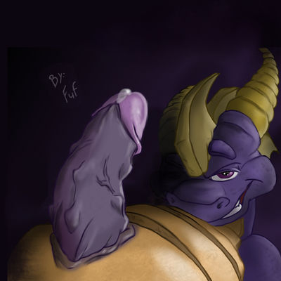 Spyro Meat
art by fuf
Keywords: videogame;spyro_the_dragon;spyro;dragon;male;anthro;solo;penis;closeup;fuf