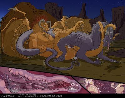 Zorrias and Ithaca
art by furnco
Keywords: dragon;dragoness;male;female;feral;M/F;penis;missionary;vaginal_penetration;internal;ejaculation;spooge;furnco