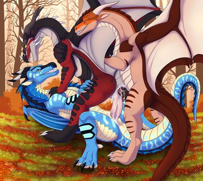 Skywing Double Penetration (Wings_of_Fire)
art by furrypur
Keywords: wings_of_fire;seawing;mudwing;skywing;dragon;dragoness;male;female;feral;M/F;threeway;double_penetration;penis;from_behind;cowgirl;vaginal_penetration;spooge;furrypur