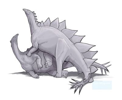 Stegosaurs Mating
art by gabriel_lugueto
Keywords: dinosaur;stegosaurus;male;female;feral;M/F;penis;from_behind;cloacal_penetration;gabriel_lugueto