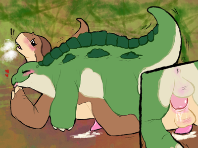 Spike and Littlefoot
art by game
Keywords: cartoon;land_before_time;lbt;dinosaur;sauropod;apatosaurus;stegosaurus;littlefoot;spike;male;anthro;M/M;penis;from_behind;anal;closeup;spooge;game