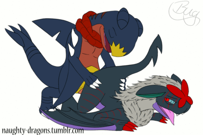 Garchomp and Noivern Having Sex.gif
art by naughty-dragons
Keywords: video;animated_gif;anime;pokemon;dragon;dragoness;wyvern;garchomp;noivern;male;female;anthro;M/F;penis;from_behind;naughty-dragons