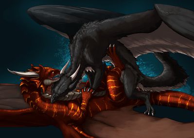 Stardragon and Whiro
art by flamespitter
Keywords: dragon;dragoness;male;female;feral;M/F;penis;cowgirl;vaginal_penetration;flamespitter