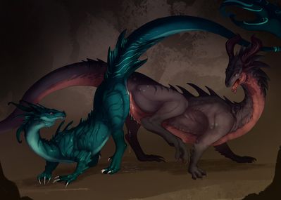 Dragons Tribbing
art by flamespitter
Keywords: dragoness;female;feral;lesbian;masturbation;spooge;flamespitter