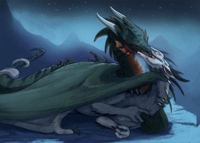 Dragons in Love
art by flamespitter
Keywords: dragon;dragoness;male;female;feral;M/F;romance;non-adult;flamespitter