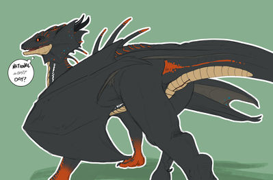 National What Day?
art by flamespitter
Keywords: dragoness;female;feral;solo;cloaca;flamespitter