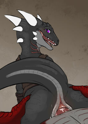 Irtora Kobold
art by flamespitter
Keywords: dungeons_and_dragons;kobold;dragon;dragoness;male;female;feral;M/F;penis;reverse_cowgirl;vaginal_penetration;spooge;flamespitter