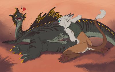 Dragoness x Gryphon 3
art by flamespitter
Keywords: dragoness;feral;gryphon;anthro;female;breasts;lesbian;fisting;masturbation;vaginal_penetration;spooge;flamespitter