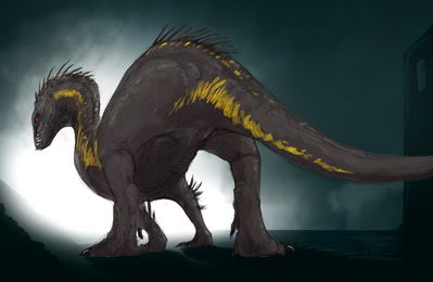 Female Indoraptor
art by flamespitter
Keywords: jurassic_world;dinosaur;theropod;raptor;indoraptor;female;feral;solo;vagina;flamespitter