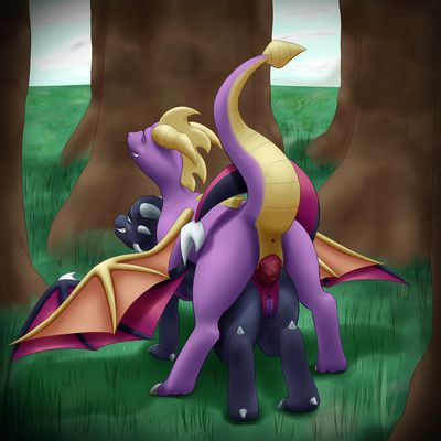 Cynder Mounting
art by gefauz
Keywords: videogame;spyro_the_dragon;dragon;dragoness;spyro;cynder;male;female;anthro;M/F;penis;vagina;from_behind;anal;gefauz