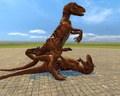 Male Raptors Mating
unknown artist
Keywords: dinosaur;theropod;raptor;deinonychus;male;feral;M/M;penis;cowgirl;anal;cgi;gmod