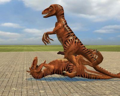 Raptor Riding Another Male
unknown artist
Keywords: dinosaur;theropod;raptor;deinonychus;male;feral;M/M;penis;cowgirl;cgi;gmod