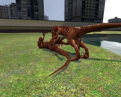 Male Raptor Getting Oral Sex 1
unknown artist
Keywords: dinosaur;theropod;raptor;deinonychus;male;feral;M/M;penis;oral;cgi;gmod