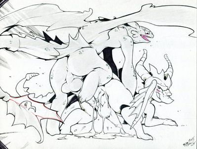 Dragons Couple
art by gnaw
Keywords: how_to_train_your_dragon;httyd;night_fury;videogame;spyro_the_dragon;spyro;toothless;male;anthro;M/M;penis;from_behind;anal;spooge;gnaw