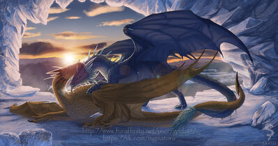 Ice
art by godzi15
Keywords: dragon;feral;romance;non-adult;godzi15