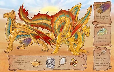 Brass_Dragons (Dungeons_and_Dragons)
art by goldelope
Keywords: dungeons_and_dragons;brass_dragon;dragon;dragoness;male;female;feral;solo;penis;hemipenis;cloaca;closeup;reference;goldelope