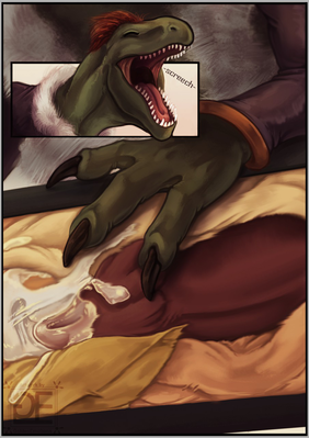 Quality Check 15
art by goldenemotions
Keywords: comic;dinosaur;theropod;raptor;feral;solo;penis;cannon;masturbation;internal;closeup;ejaculation;orgasm;spooge;goldenemotions