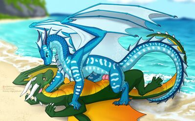 Riding Out The Waves 1 (Wings_of_Fire)
art by gorchitsa
Keywords: wings_of_fire;seawing;tsunami;dragon;dragoness;male;female;feral;M/F;penis;cowgirl;vaginal_penetration;gorchitsa
