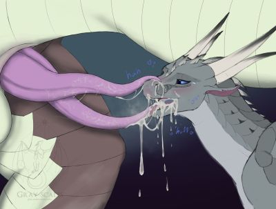 Sorrel and Gray (Wings_of_Fire)
art by gray-scales
Keywords: wings_of_fire;mudwing;silkwing;hybrid;dragon;dragoness;male;female;feral;M/F;penis;hemipenis;oral;ejaculation;spooge;gray-scales