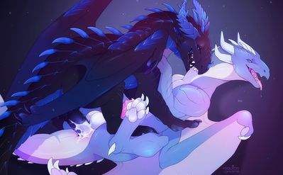 Zarizav and Keldaherekk Having Sex
art by greame and ~sauron~
Keywords: dragon;male;feral;M/M;penis;missionary;anal;spooge;greame;~sauron~