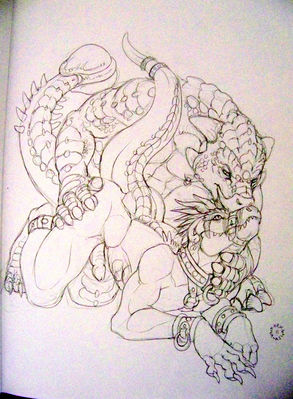 Grell and Darkthunder
art by darknatasha
Keywords: dinosaur;theropod;raptor;deinonychus;ankylosaurus;male;anthro;M/M;penis;from_behind;anal;darknatasha