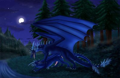 Blue Nights
art by greydragonofthenorth
Keywords: dragon;male;feral;M/M;penis;from_behind;anal;spooge;greydragonofthenorth