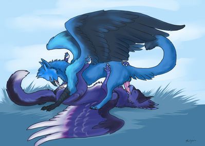 Dinner Is Served
art by gryph000
Keywords: gryphon;male;female;feral;M/F;penis;vagina;oral;69;gryph000