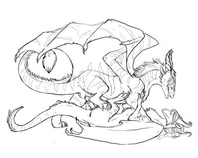 Dragons Mating
art by gryph000
Keywords: dragon;dragoness;male;female;feral;M/F;penis;missionary;gryph000