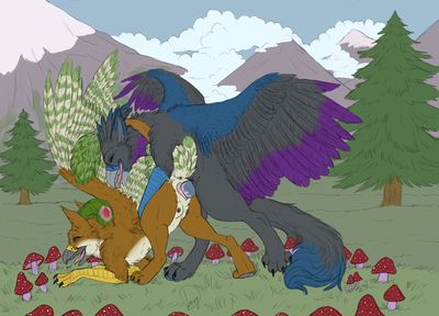 Gryphons Mating
art by goldenfox
Keywords: gryphon;male;female;feral;M/F;penis;from_behind;vaginal_penetration;goldenfox