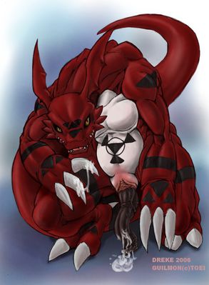 Guilmon Hard
art by dreke
Keywords: anime;digimon;dragon;guilmon;male;anthro;solo;penis;spooge;dreke