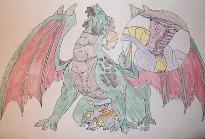 Spyro and Terrador (color)
art by gwon
Keywords: videogame;spyro_the_dragon;spyro;terrador;dragon;male;feral;M/M;penis;from_behind;anal;macro;closeup;gwon