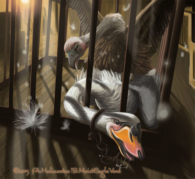 Swan Song
art by haliaeetus
Keywords: avian;bird;vulture;swan;feral;male;M/M;from_behind;haliaeetus