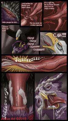 Zeek Comic 4
art by haliaeetus
Keywords: comic;avian;bird;eagle;gryphon;male;female;herm;feral;anthro;M/F;penis;from_behind;vaginal_penetration;internal;closeup;spooge;haliaeetus